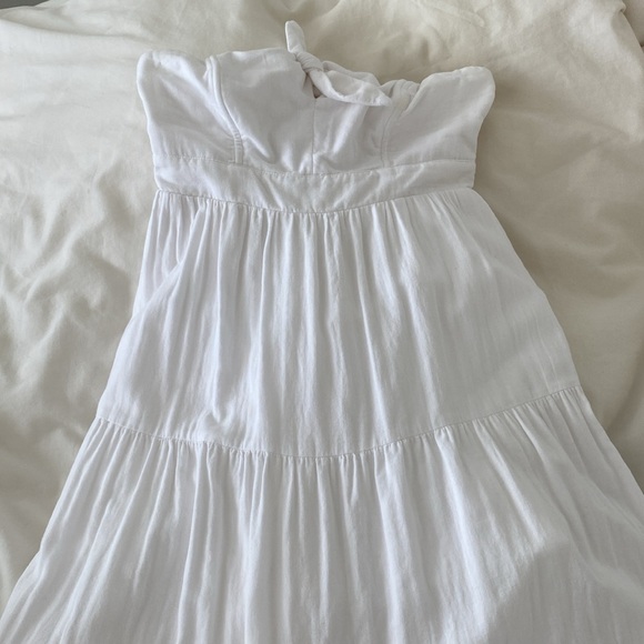 universal thread white strapless midi dress - Picture 3 of 5
